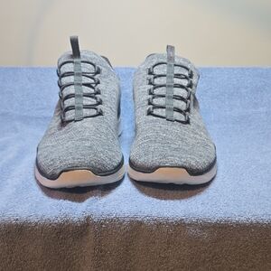 Skechers Men's Gray Knit Sneakers